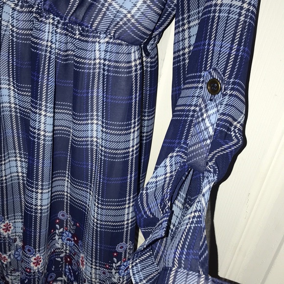 Navy Flower Dress - Picture 4 of 4